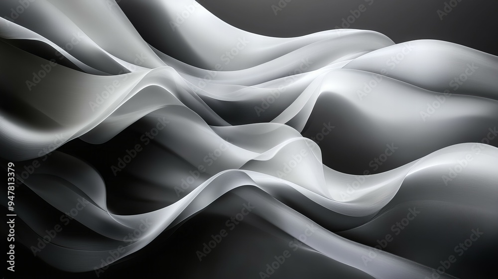 Abstract background with gray waves and folds creating a textured pattern and smooth design for modern art new beautiful stock image illustration AI Abstract background with gray waves and folds creating a textured pattern and smooth design for modern art new beautiful stock image illustration AI