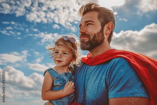 Father and Daughter Superhero Moment