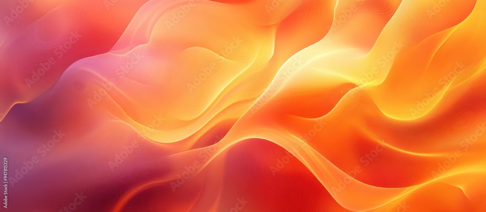 Abstract Colorful Flowing Waves in Warm Tones of Red, Orange, and Yellow with Smooth Gradient Transitions Abstract Colorful Flowing Waves in Warm Tones of Red, Orange, and Yellow with Smooth Gradient Transitions