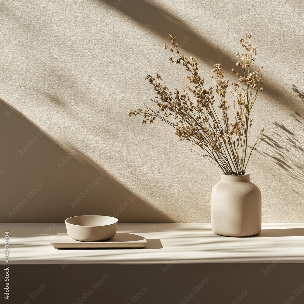 Warm and inviting minimalist breakfast scene, ideal for cozy home settings and simple lifestyle designs Warm and inviting minimalist breakfast scene, ideal for cozy home settings and simple lifestyle designs
