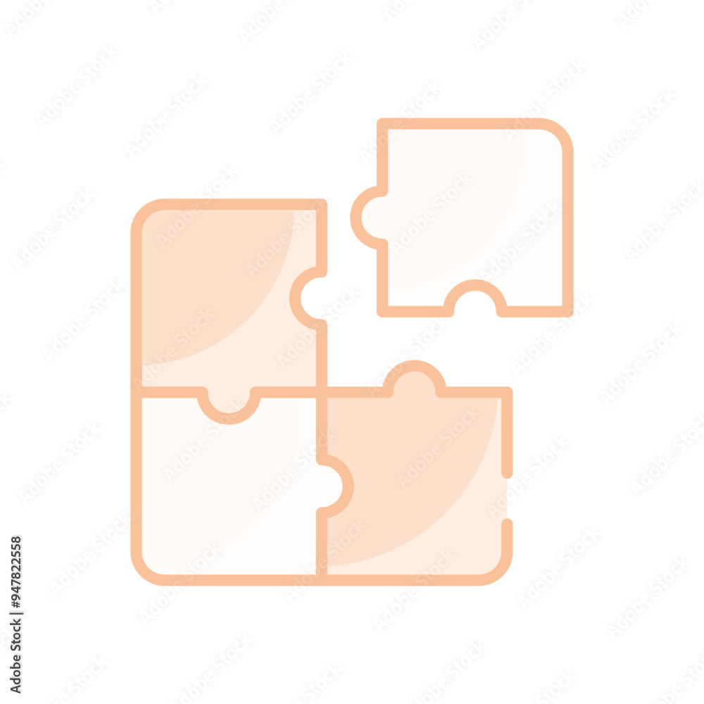 Puzzle Pieces vector icon Puzzle Pieces vector icon