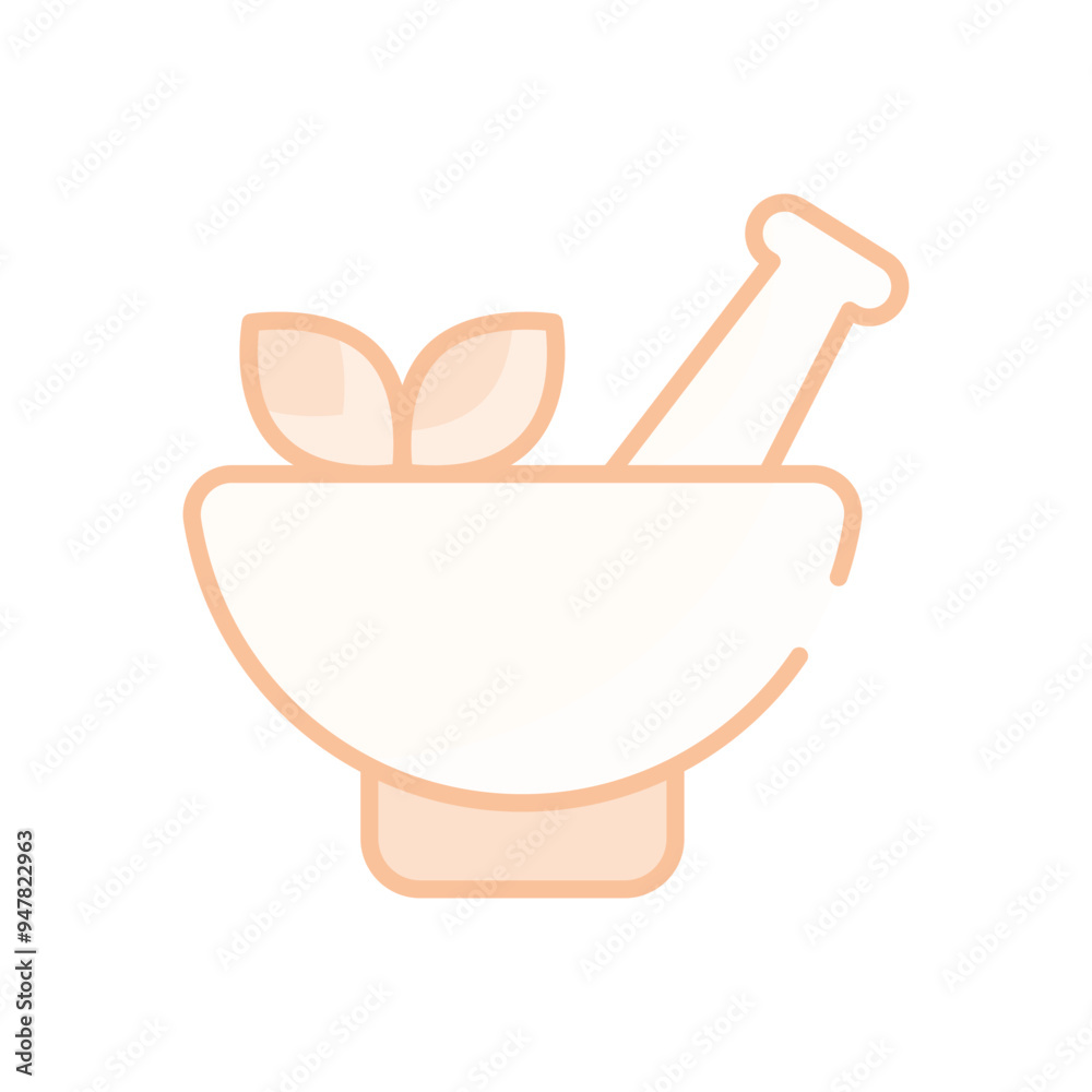 Mortar and Pestle vector icon Mortar and Pestle vector icon