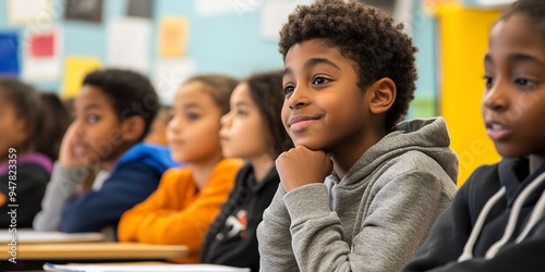 students in classroom, k-12 education