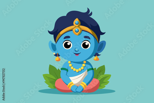 Shree Krishna for Janmashtami, Makhan Chor, Bal Krishna, Cute