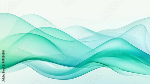 Blue green abstract wind background image
