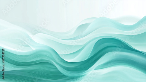 Blue green abstract wind background image