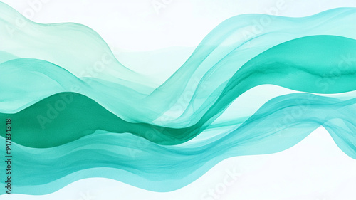 Blue green abstract wind background image