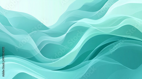 Blue green abstract wind background image