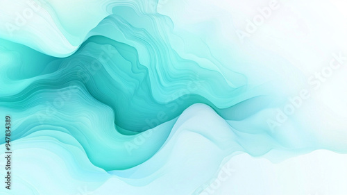 Blue green abstract wind background image