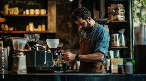 Barista Making Coffee