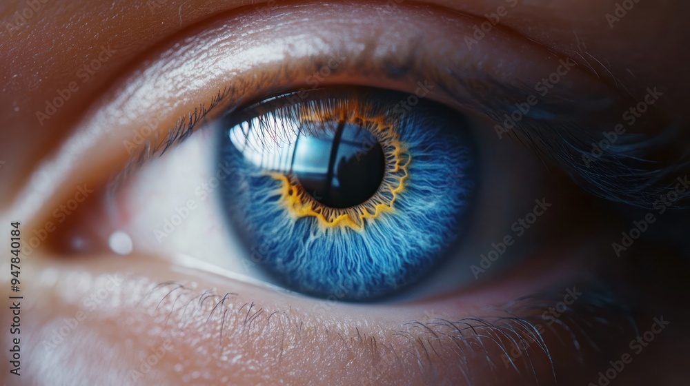 Obraz premium Close-up of a Blue Eye