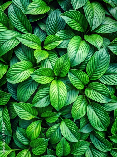 Overlap green leaves background