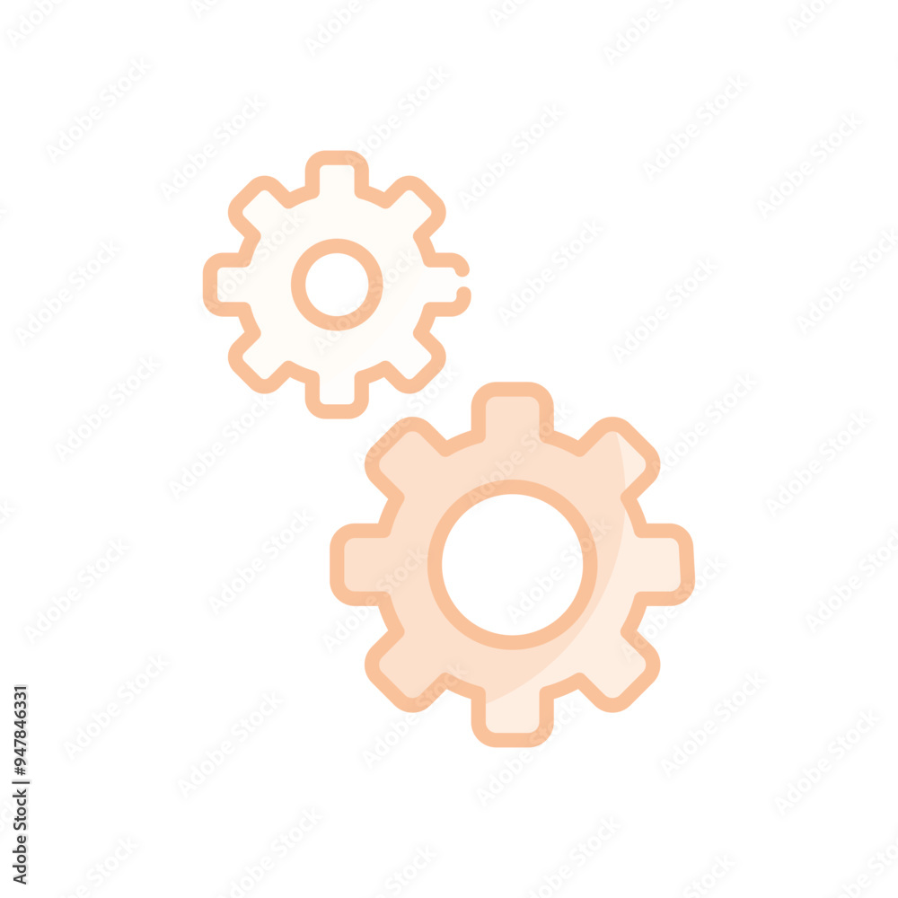 Gears vector icon Gears vector icon