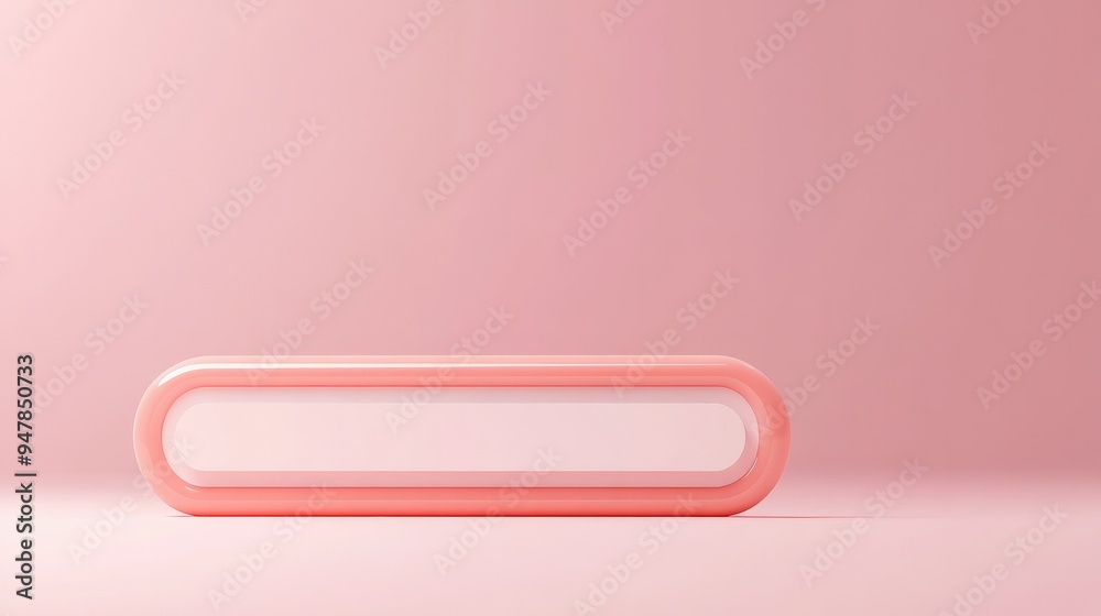 3D render of a minimal blank search bar on a soft pastel background, emphasizing a clean and simple web search concept. 3D render of a minimal blank search bar on a soft pastel background, emphasizing a clean and simple web search concept.