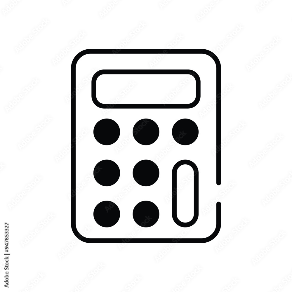 Calculator vector icon Calculator vector icon