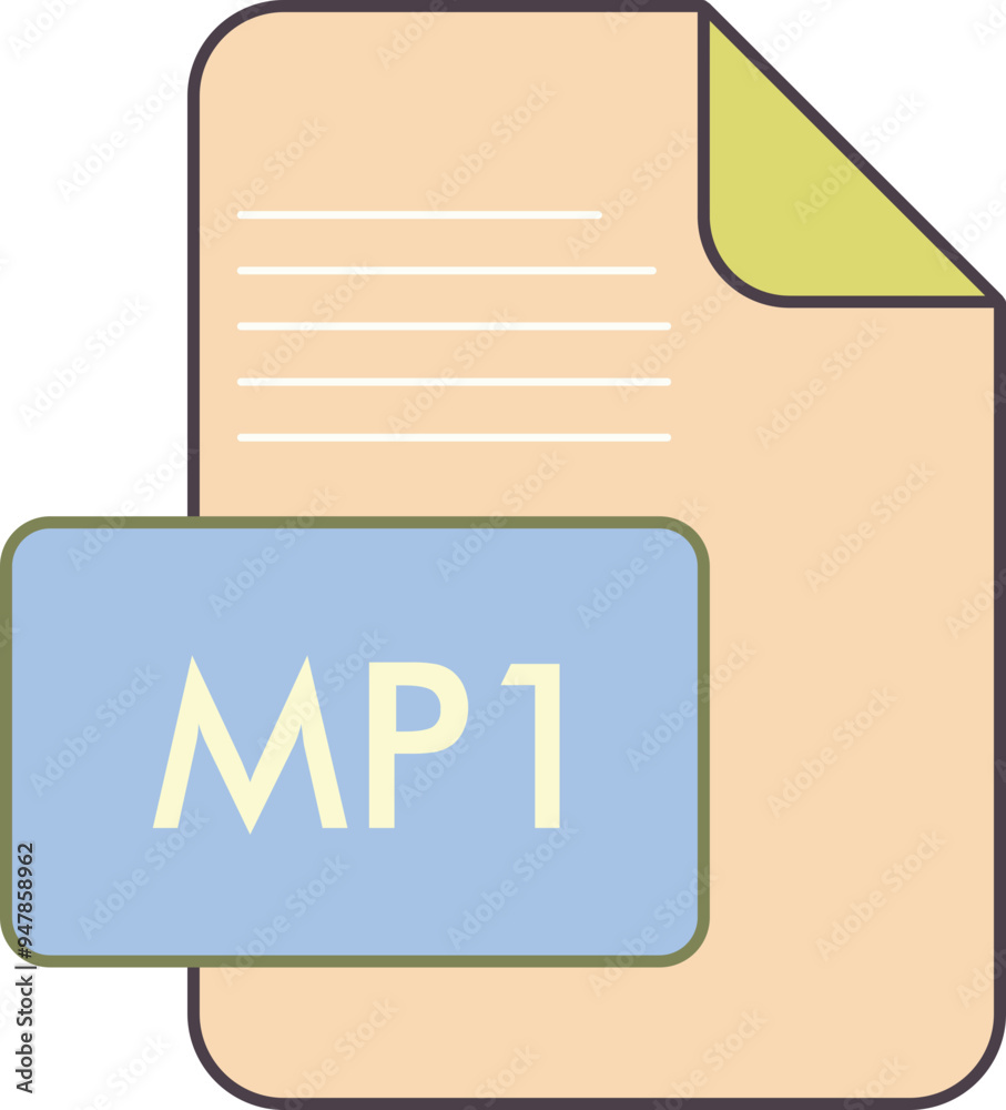 MP1 Fille extension icon fIill and outline MP1 Fille extension icon fIill and outline