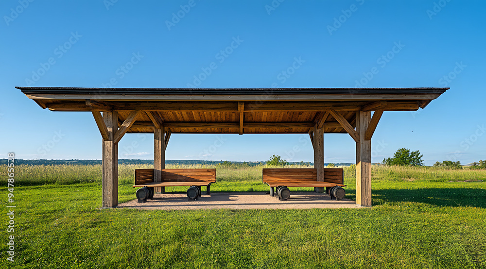 Simple Modern Wooden Shooting Range with Four Target Stands, Showcasing a Clean and Organized Design, Ideal for Representing Themes of Recreation, Precision, and Safety in a Controlled and Minimalist Simple Modern Wooden Shooting Range with Four Target Stands, Showcasing a Clean and Organized Design, Ideal for Representing Themes of Recreation, Precision, and Safety in a Controlled and Minimalist
