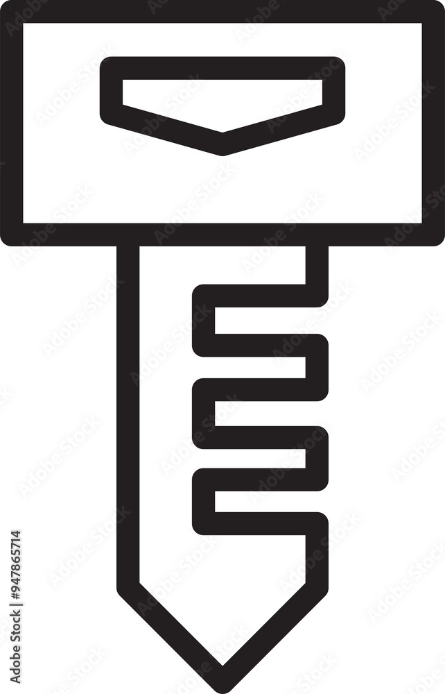 Key Icon Line Art Key Icon Line Art