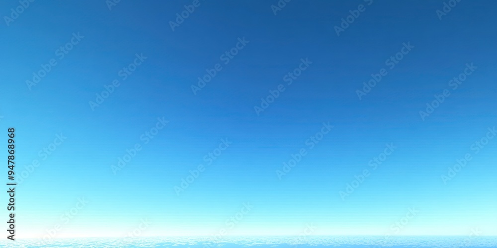 Obraz premium A bright, clear blue sky with no clouds, creating a smooth, open atmosphere.