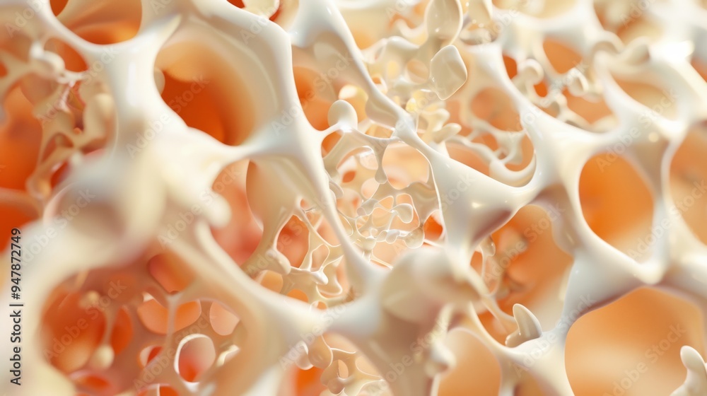 A close-up of an intricate, creamy, and organic structure resembling a cellular or coral formation, showcasing nature's complexity and abstract beauty. A close-up of an intricate, creamy, and organic structure resembling a cellular or coral formation, showcasing nature's complexity and abstract beauty.