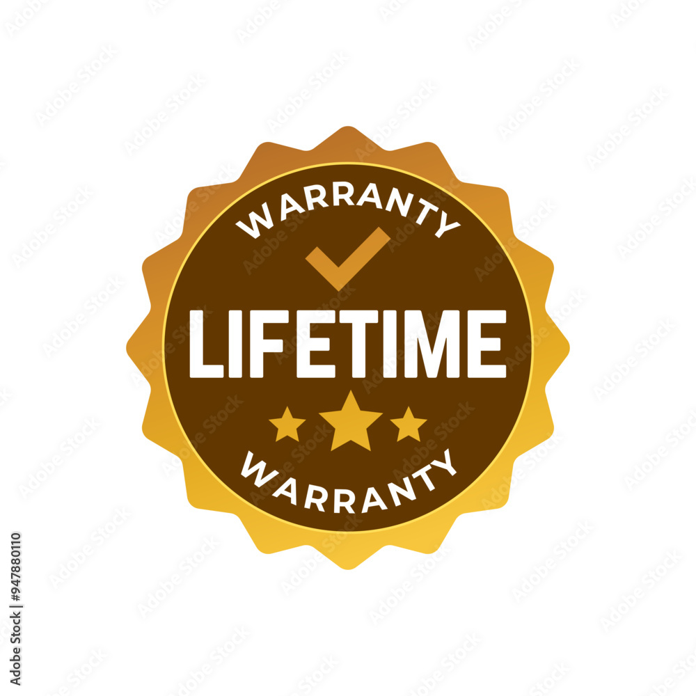 Lifetime Warranty - Stamp, Imprint, Seal Template. Vector Stock Illustration Lifetime Warranty - Stamp, Imprint, Seal Template. Vector Stock Illustration