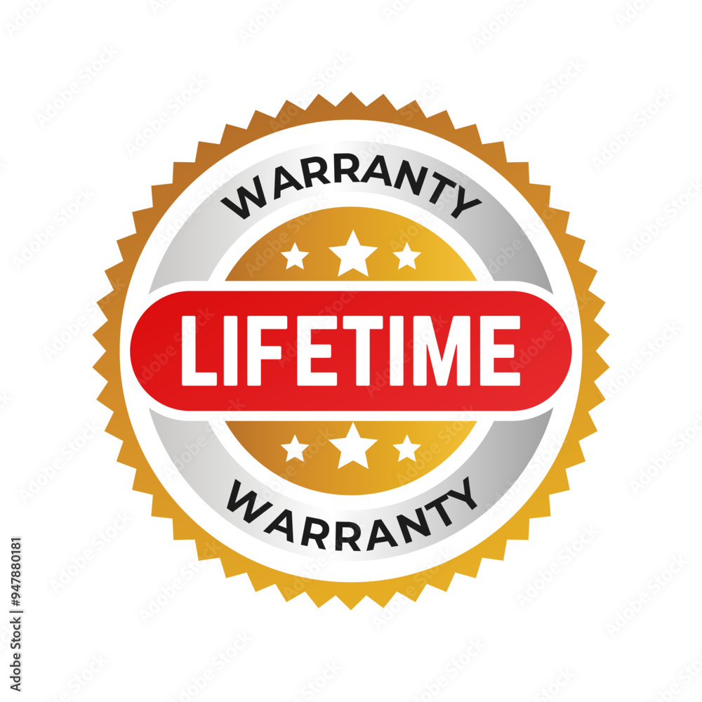 Lifetime Warranty - Stamp, Imprint, Seal Template. Vector Stock Illustration Lifetime Warranty - Stamp, Imprint, Seal Template. Vector Stock Illustration