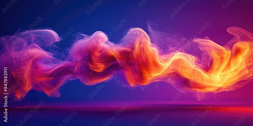 Fototapeta premium Abstract Smoke with Vibrant Colors