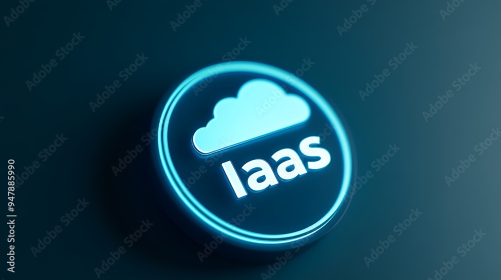 3D IaaS cloud computing concept with neon light, showcasing infrastructure as a service in modern technology and cloud services. 3D IaaS cloud computing concept with neon light, showcasing infrastructure as a service in modern technology and cloud services.