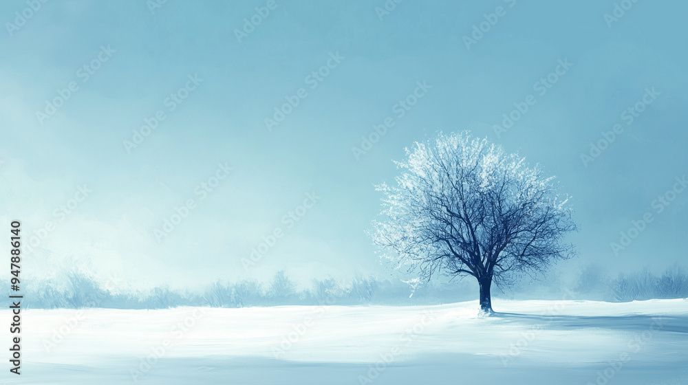 beautiful winter landscape with snow capped tree beautiful winter landscape with snow capped tree