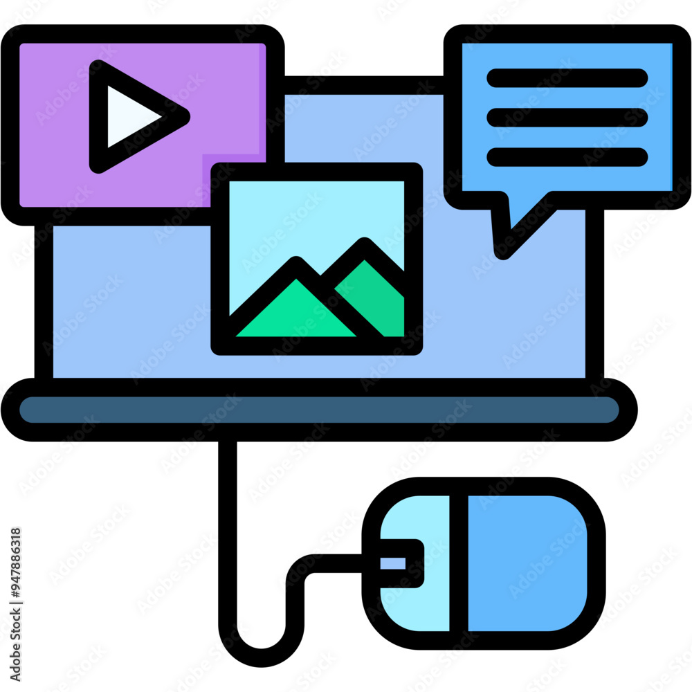 Digital Content Icon Digital Content Icon