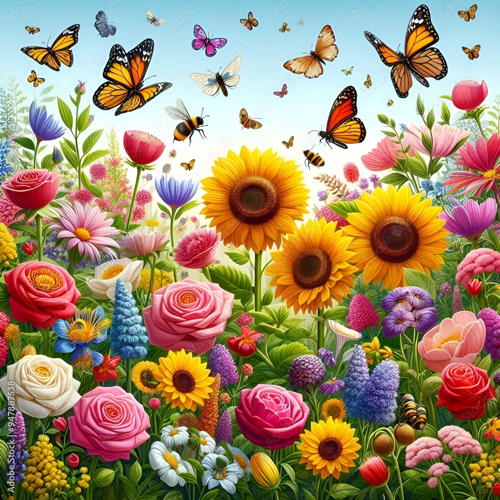 flowers in the garden