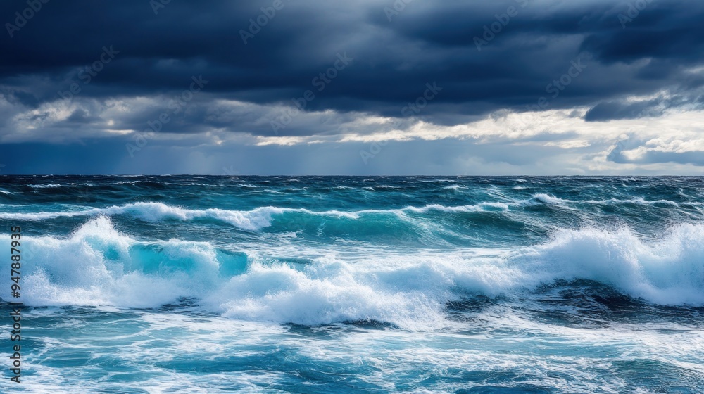 Obraz premium Stormy Ocean Waves