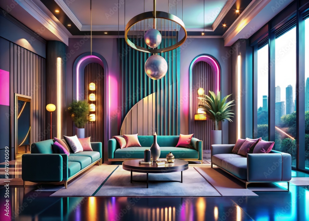 Vibrant fusion of passion and icon: blending bold architectural lines with moody pastels, polished metallic accents, and sleek modernity, evoking futuristic nostalgia, technical sophistication
