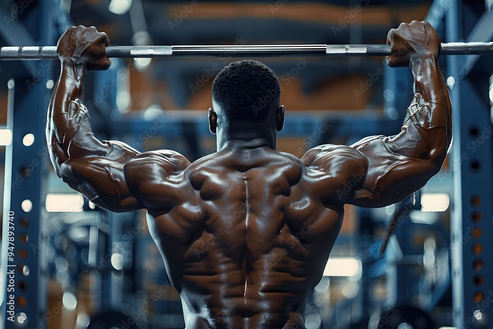 Powerful Back Workout: A Bodybuilder in Action Powerful Back Workout: A Bodybuilder in Action