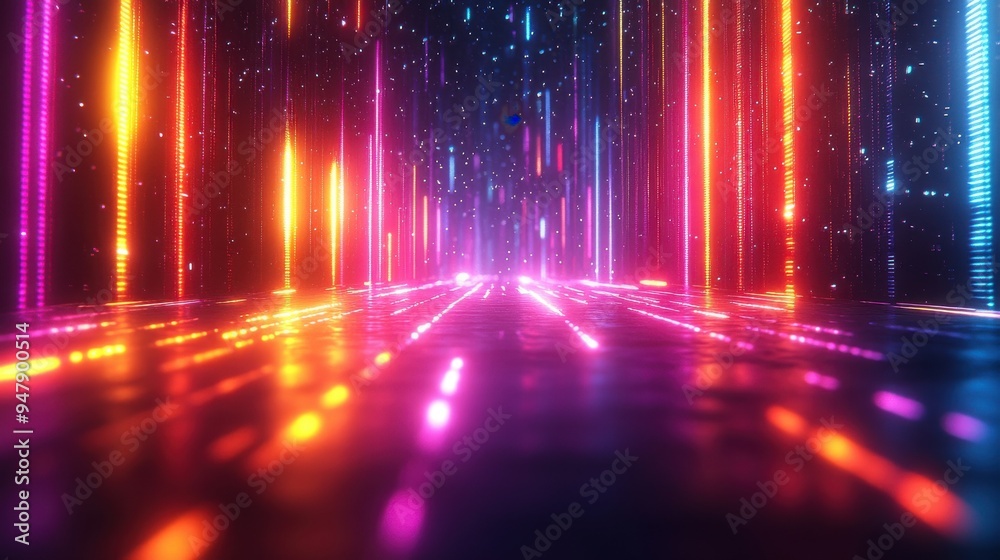 loope3d 3d vertical video abstract animate3d backgroun3d of multicolore3d stripes an3d ribbons gliding down vibrant neon lines glowing trails in motion loope3d 3d vertical video abstract animate3d backgroun3d of multicolore3d stripes an3d ribbons gliding down vibrant neon lines glowing trails in motion