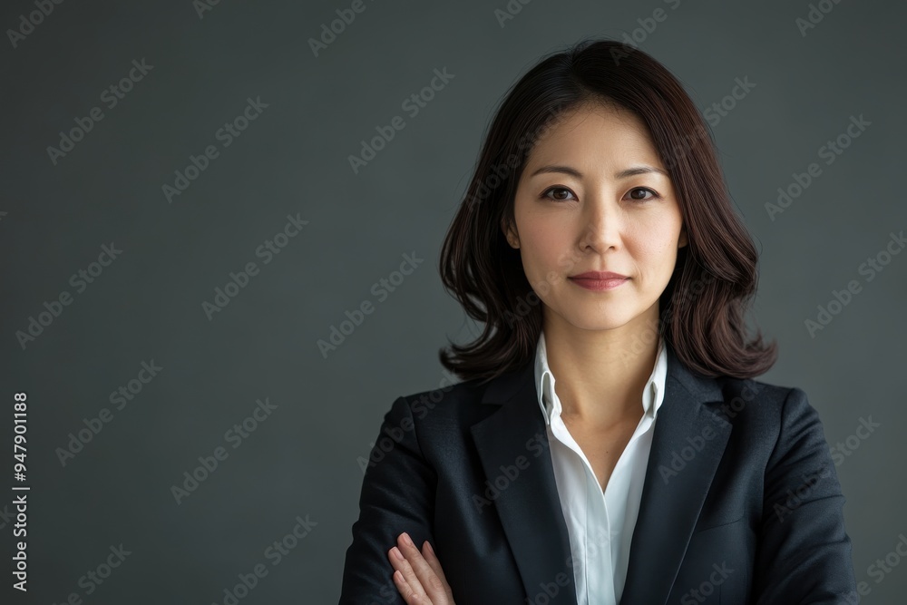 腕を組む真面目な表情の女性会社員(女性進出・女性役員・女性起業家・社会進出・女性議員) 腕を組む真面目な表情の女性会社員(女性進出・女性役員・女性起業家・社会進出・女性議員)