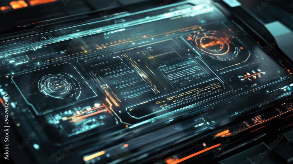 Futuristic Digital Interface