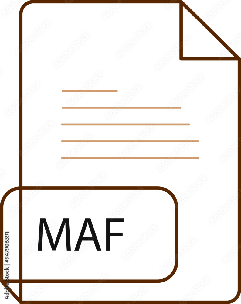 MAF File extension icobn crisp corners thick outline MAF File extension icobn crisp corners thick outline