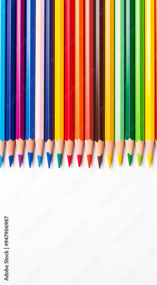 Color pencils isolated on white background Color pencils isolated on white background