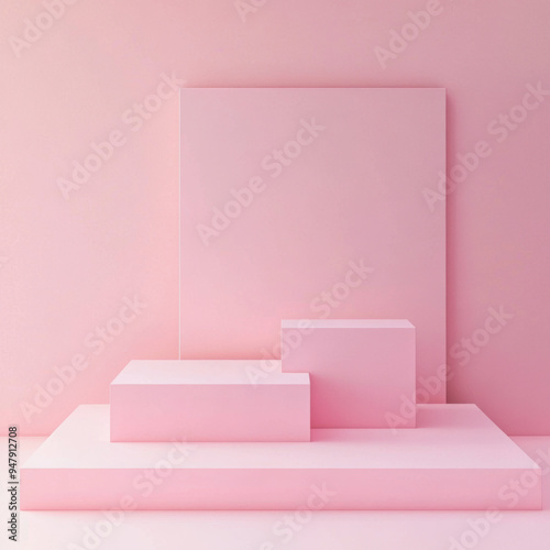 Pink Minimalist Display.