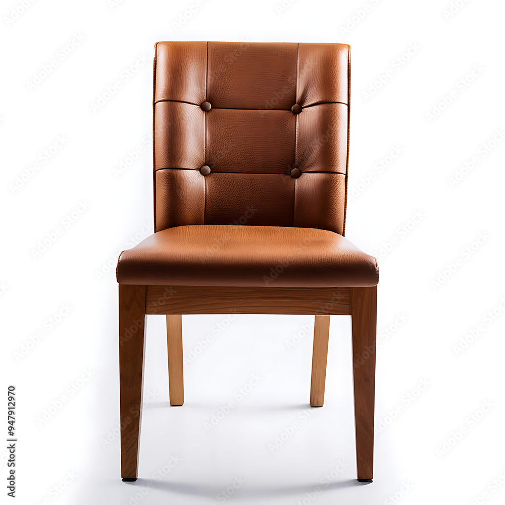 Naklejka premium The classic chair isolated on a white background