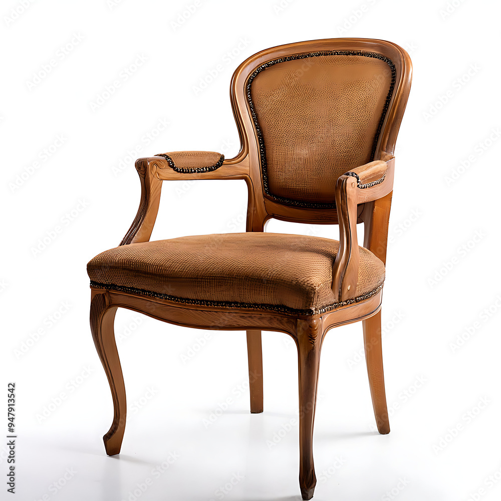 The classic chair isolated on a white background The classic chair isolated on a white background
