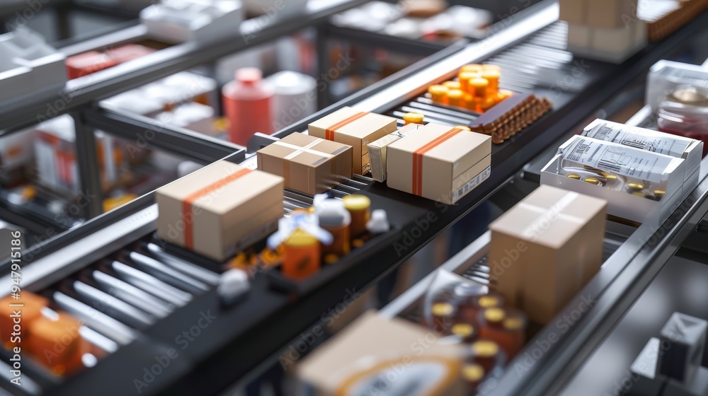 Efficient Food Packaging Line Diverse Products in Mass Production Process