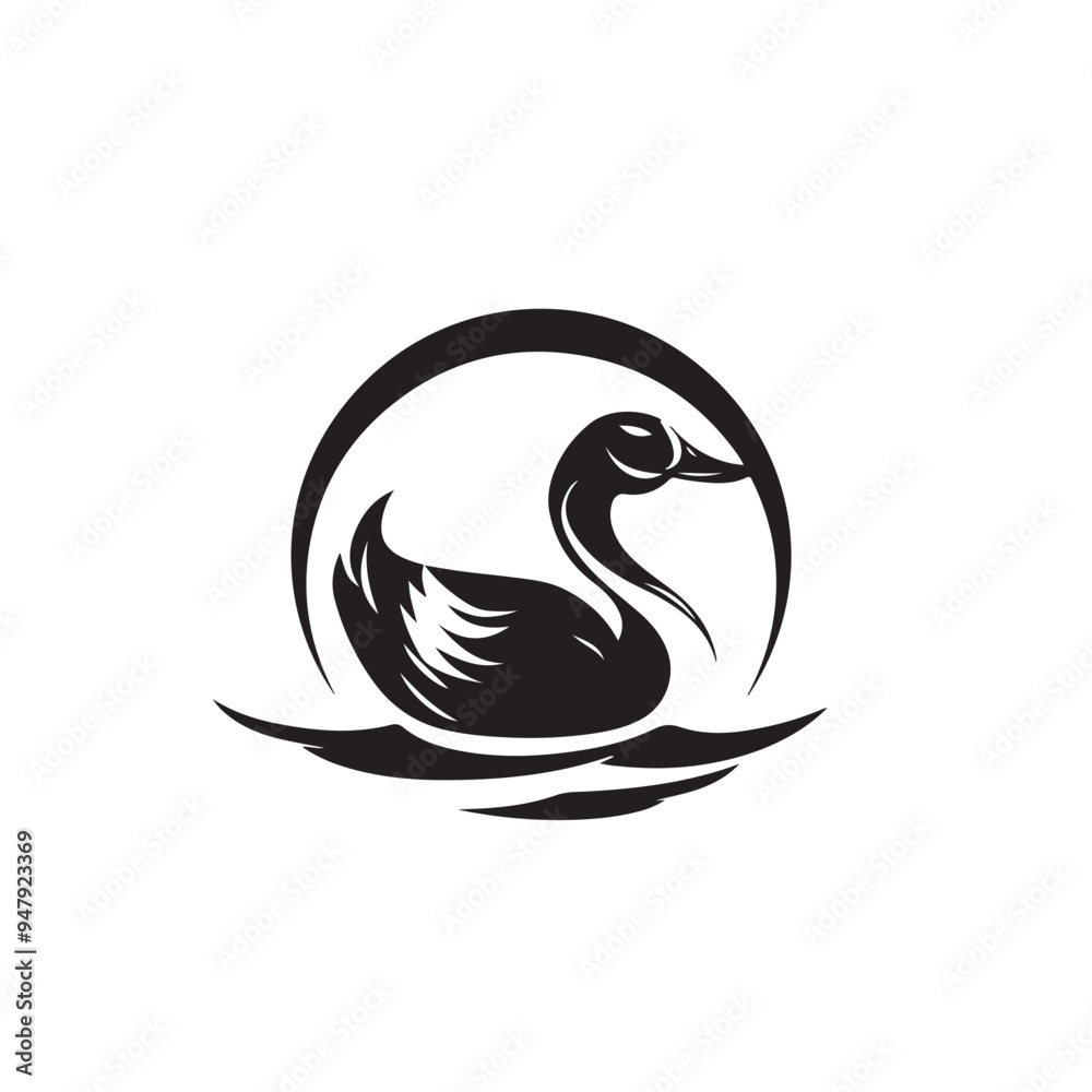 Duck Logo Design Vector. Vector Stok Duck Logo Vector Design Template Duck Logo Design Vector. Vector Stok Duck Logo Vector Design Template