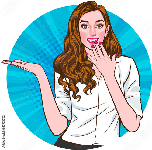 cartoon people actions emotions in Avatars retro pop art comic style