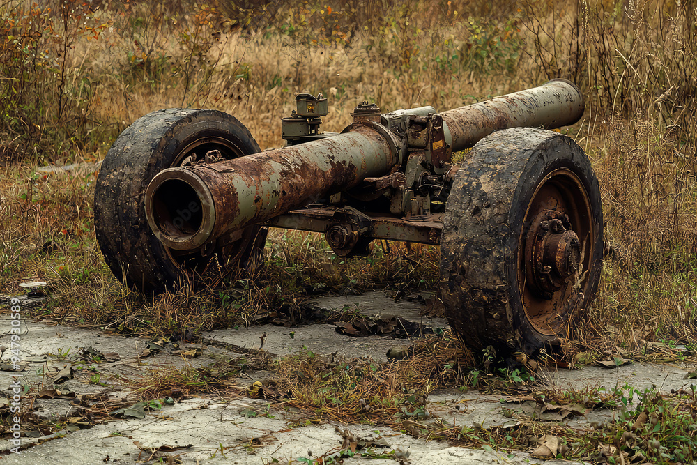 A Rusted Remnant: Exploring the Legacy of a World War II Artillery Piece Amongst Overgrown Grounds and Forgotten History A Rusted Remnant: Exploring the Legacy of a World War II Artillery Piece Amongst Overgrown Grounds and Forgotten History