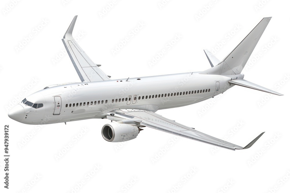 Modern commercial airplane in flight Modern commercial airplane in flight