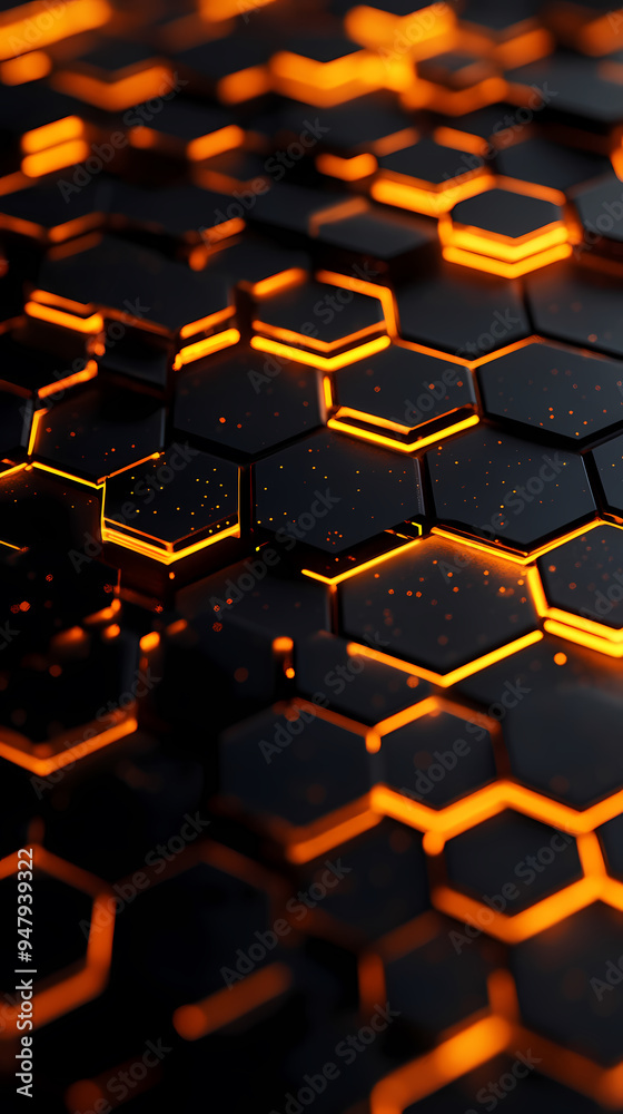 Flame effect hexagon pattern Flame effect hexagon pattern