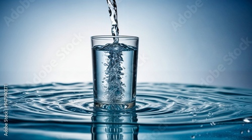 Water purification concept showcasing clean and tasty water.