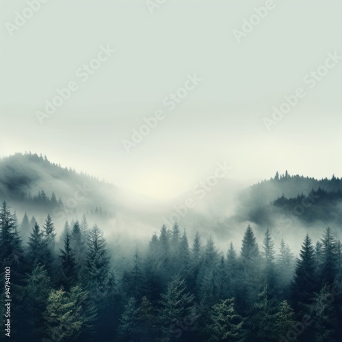 Forest mist backgrounds outdoors.
